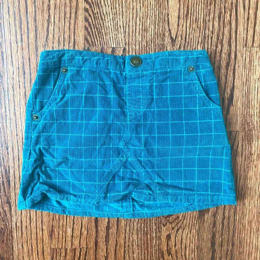 OshKosh B'gosh Genuine Kids Teal Corduroy Toddler Skirt - Size 3t